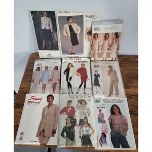 Vogue Butterick Simplicity New Look Sewing Patterns Women's Tops Dresses Skirts